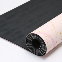 Tapis de yoga en caoutchouc PU personnalisé avec logo et impression couleur, écologique, pliable, fabriqué par le producteur