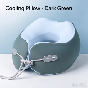 Almohada de Viaje en Forma de U de Espuma Viscoelástica Portátil con Bolsa de Almacenamiento Compacta, Soporte para la Cabeza - Product Image 6