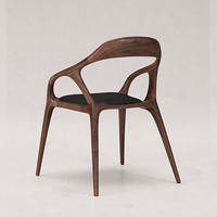 Chaise de salle à manger classique rétro en bois de frêne, design simple, fauteuil en bois de haute qualité, vente chaude, mobilier de maison