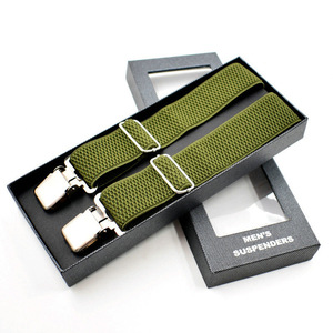 Bretelles élastiques réglables en cuir à dos en Y avec 3 clips pour pantalons de <span class=keywords><strong>mariage</strong></span>-Porte-jarretelles pour vêtements de cérémonie - Product Image 4