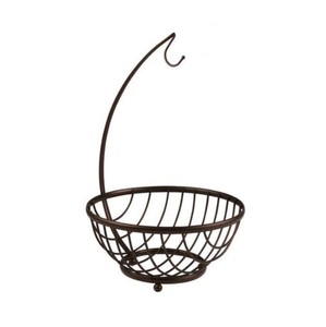 Cuisine Offre Spéciale échantillon gratuit 2 niveaux mode maison bol décoratif créatif fil métal panier accessoires de cuisine - Product Image 5