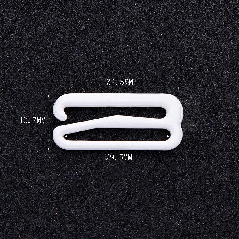 Nylon Gecoate Metalen Clip Beha Wit Richters Ring Slider Haak