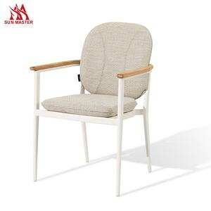 Juego de Mesa de Comedor Redonda de Madera de Teca de Lujo para Exteriores, con 4-6 Sillas, para Hotel, Restaurante, Cafetería, <span class=keywords><strong>Bistro</strong></span>, Jardín, Patio - Product Image 6