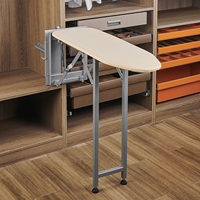 Mesa de planchar empotrada en la pared para armario, de acero laminado en frío, accesorios de almacenamiento para armarios, venta al por mayor de fábrica de muebles