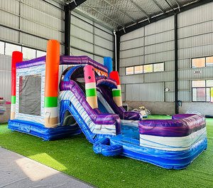 Castillo Inflable Comercial con Tobogán de Agua y Piscina para Niños, Diseño de Helado - Product Image 3
