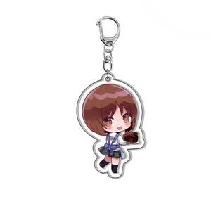 ฟิกเกอร์อนิเมะผู้หญิงและ PANZER,พวงกุญแจอะนิเมะแฟชั่น Nishizumi <span class=keywords><strong>Miho</strong></span> Akiyama Yukari พวงกุญแจห้อยอะคริลิคเครื่องประดับ - Product Image 6