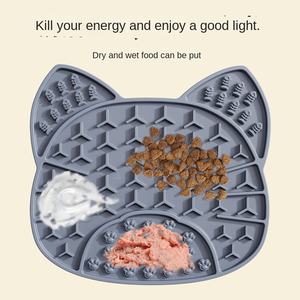 Solido eco-friendly Pet Lick Pad Slow Food Bowl per cani gatti piccoli cuccioli di animali da compagnia in Silicone giocattolo cibo per cani - Product Image 3