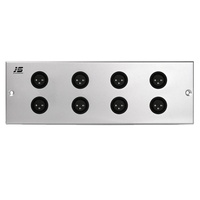 JS-WP301 Custom מוברש מדיה Lan אלומיניום לוחית הר RJ45 כוח רב שקע קיר שקע