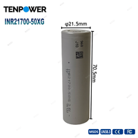 Baterías de Iones de Litio de 3.7V 21700, 3.6V 4000mAh 5000mAh, Molicel EV-E, Ampace, Tenpower, Norda, Samsung, Marcas Líderes, Celdas de Iones de Litio de Grado A