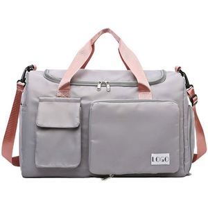 Bolsa de Viaje Plegable Personalizada, Impermeable, para Gimnasio, Fin de Semana, con Compartimento para Zapatos - Product Image 1