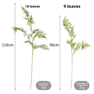 Feuillage artificiel en plastique souple au toucher réel, type fougère et <span class=keywords><strong>asperge</strong></span>, pour la décoration florale d'hôtels et de mariages - Product Image 2