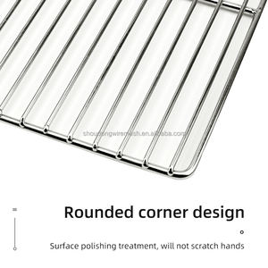 شبكة شواء من الفولاذ المقاوم للصدأ 304 للطعام بالجملة، شواية مطبخ خارجية مربعة الشكل سميكة غير لاصقة مقاومة للتآكل حاصلة على شهادة CE - Product Image 4