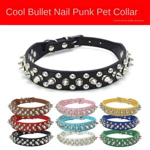 <span class=keywords><strong>Collar</strong></span> para Mascotas de Lujo Premium con Pedrería, Ajustable, de PU, Anti-Mordidas, Estilo Punk, Cierre de Hebilla, Duradero, para Gatos Pequeños - Product Image 2