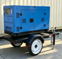 Groupe électrogène diesel mobile silencieux 10KW 12KW 15KW 20KW 25KW 30KW 40KW 50KW 10KVA 12KVA 16KVA 20KVA 25KVA 40KVA 50KVA pour alimentation de secours