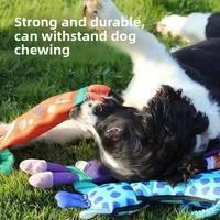 Jouet à mâcher pour chiens en tissu Oxford, nouvelle conception interactive, série mignonne de dessins animés sur le thème de la jungle, durable, anti-ennui