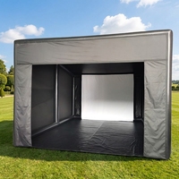 Tente de simulateur de golf gonflable avec sol pour l'entraînement en plein air dans la cour