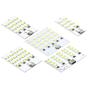 5730 smd 5V 430mA~470mA สีขาว ไมโครยูเอสบี 5730 แผงไฟ LED ไฟมือถือ USB ไฟฉุกเฉิน ไฟกลางคืน - Product Image 1
