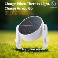 Lampe solaire de camping, lampes de camping rechargeables, lampe LED portable pliable pour table, ambiance extérieure, étanche IP44, commande tactile