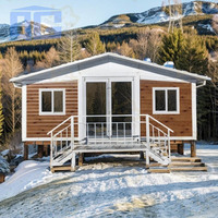 Maison conteneur à toit triangulaire à deux étages, appartement pour le personnel, 20 pieds, 30 pieds, 40 pieds, avec terrasse, maison hivernée