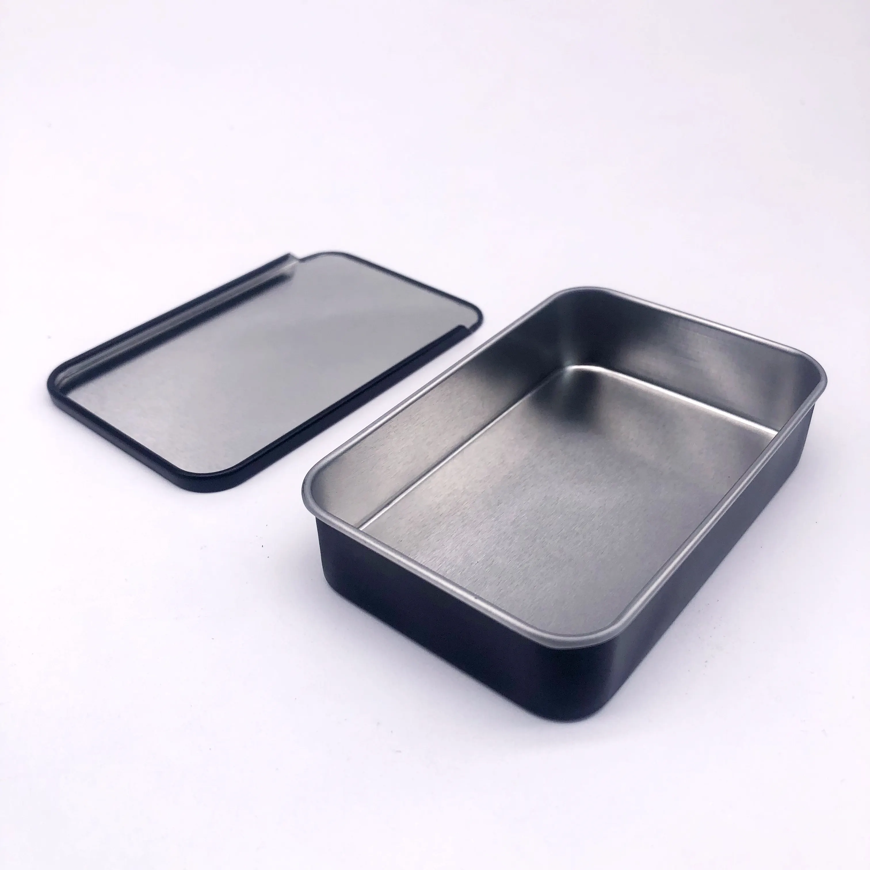 Custom Printed Logo High Quality Wholesale Tinplate Box Candy Square Tin Can Small Metal Tin Box