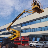Plateforme élévatrice articulée hydraulique diesel mobile CE à bas prix, 8-20 m