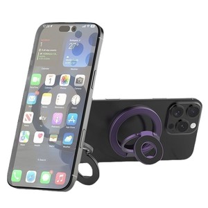 Support de téléphone portable magnétique en métal à fixation rapide, force magnétique puissante, pliable en trois, multifonctionnel, ultra-fin, universel pour bureau - Product Image 1