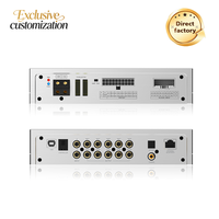 OEM 8 Channel Car Audio DSP Amplifier 8*50W Optical Coaxial Bluetooth Car Sound Processor Dengan Pengontrol Berkabel Opsional