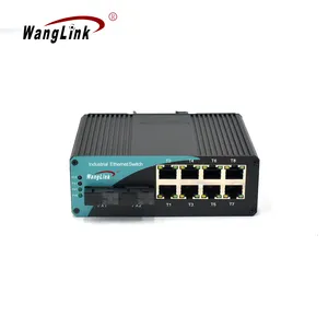 مفتاح تبديل صناعي 8*10/من/من Mbps Rj45 + 2 جيجابت SC واجهة