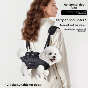 Tas Ransel Pengangkut Anjing Bebas Genggam untuk Perjalanan Hewan Peliharaan, untuk Anjing & Kucing Kecil, Portabel, Dapat Dibawa di Bahu & Tangan - Product Image 1