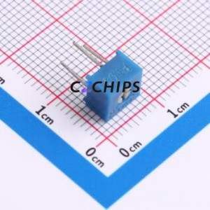 Resistencia Ajustable/Potenciómetro 3362P-1-102LF, Componente de Orificio Pasante (THT)-3P, Resistencia de 7x6.8mm, 1kOhm, 10%, 500mW, 250ppm ℃ - Product Image 1