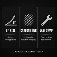 Guidon de trottinette électrique Carbonrevo réglable en hauteur – Pièce de rechange premium pour une ajustement parfait