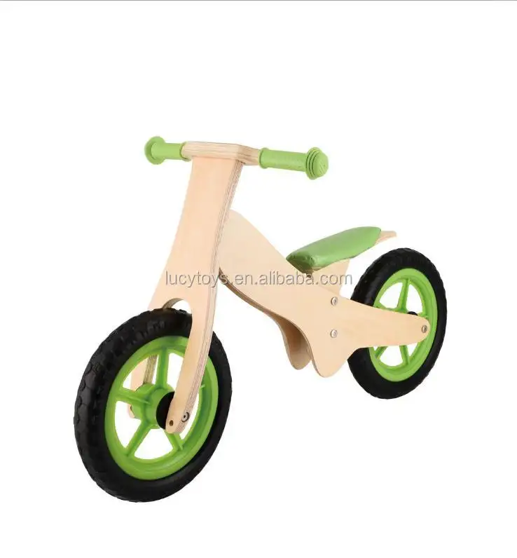 China Fabricación EVA Ruedas equilibrio Bicicleta Juguete de madera para niños
