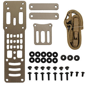 タクティカルホルスター ドロップレッグバンド メタルモジュラーホルスターアダプター QLSプラットフォーム対応 CSハンティングEDC装備用 - Product Image 5