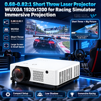 Projecteur laser à courte focale 0,68-0,82:1 WUXGA 1920x1200 pour simulateur de course, projection immersive