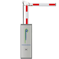 Barrière de circulation intelligente droite de 6 m avec télécommande pour parking, système de barrière à bras rapide