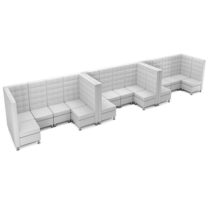 Blanco y negro de cuero sofá de esquina comedor banco de asientos <span class=keywords><strong>restaurante</strong></span> muebles de salón - Product Image 2