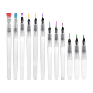 Juego <span class=keywords><strong>de</strong></span> pinceles <span class=keywords><strong>de</strong></span> acuarela para artista, 12 Uds., surtidos <span class=keywords><strong>de</strong></span> puntas planas, recargables, para <span class=keywords><strong>pintura</strong></span> <span class=keywords><strong>de</strong></span> acuarela, juego <span class=keywords><strong>de</strong></span> bolígrafos, Material <span class=keywords><strong>de</strong></span> pelo <span class=keywords><strong>de</strong></span> nailon para dibujar - Product Image 1