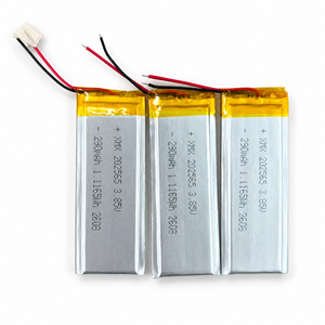 Batterie Li-polymère ultra-mince 202565 3,785 V 290 mAh, cellule polymère rechargeable haute tension 2,0 mm ultra-plate avec fil - Product Image 4
