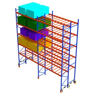 رف تخزين معدني ثقيل الوزن بأربع طبقات مقاس 2100*1000*2025 ملم، أرفف مستودعات صناعية متينة للتخزين - Product Image 6