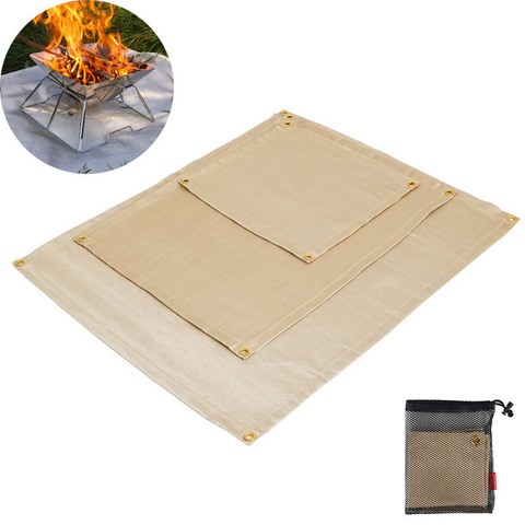 Welding Fireproof Cloth Eco-Friendly Square Fiberglass Modern Camping Barbecue High-Fire-Resistant Extinguishing