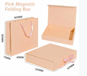 Low MOQ Ready Stock for Quick Delivery Custom Luxury Gift <b>Box</b> with Magnetic Ribbon Closure for Girls Dress in Small Business - Product Image 3
