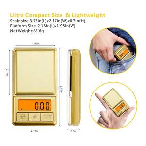 고정밀 휴대용 디지털 미니 포켓 그램 스케일 커버 100g/200g/300g x 0.01g 측정 차 잡초 분말 보석 동전 - Product Image 2