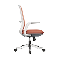 Chaise d'ordinateur élévatrice moderne tissu maillé mi-dossier pivotant Design chaise de bureau du personnel à vendre travail Chine vente en gros Silla De Oficina