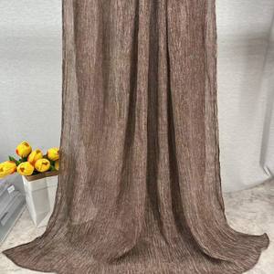 Foulard Turban Vintage en Rayonne Solide pour l'Hiver, Effet Froissé Bouclé, Long Hijab Fait Main Respirant pour Femme, Idéal pour l'Extérieur - Product Image 3