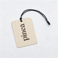 Étiquettes de vêtements personnalisées avec impression de logo et nom, étiquettes de vêtements en papier avec cordon