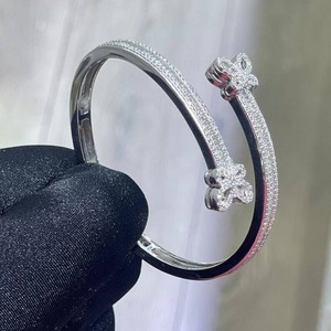 Premium Quality Moissanite Diamond <b>Cuff</b> <b>Bracelet</b> Stylish Fine Jewelry for Anniversary Birthday Wedding Available At Export Price - Product Image 1