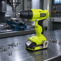 Perceuse industrielle TOLHIT sans fil 20V 30Nm à vitesse variable, moteur à balais, batterie lithium 2.0Ah, mandrin réglable