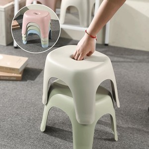 Tabouret en plastique d'amitié en PP épaissi pour salon, salle de bain, salle de bain pour enfants, location, tabouret à chaussures - Product Image 1