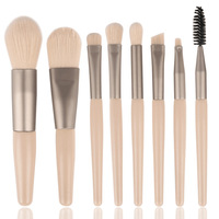 Ensemble de pinceaux de maquillage professionnels 8 pièces fond de teint cheveux synthétiques Blush correcteur outil de beauté échantillon gratuit pour l'utilisation du visage