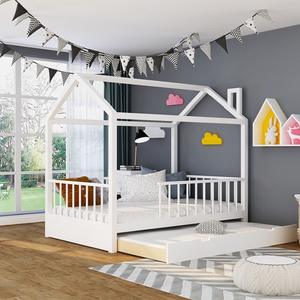 Economía 1,2 M alquiler moderna de madera maciza cama de 1,5 M dormitorio principal cama de pino con sacó la cama - Product Image 3